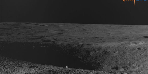 7. El rover lunar indio encuentra un cráter y cambia de ruta