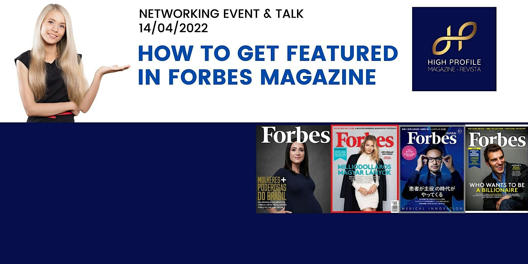 HOW TO GET FEATURED IN FORBES MAGAZINE
