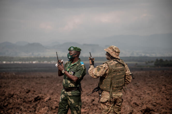 Des militaires congolais à Goma, dans la province du Nord-Kivu, le 14 juin 2021.