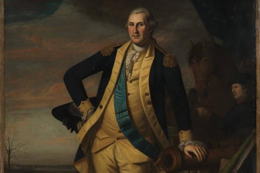 George Washington ca. 1779 81 Charles Willson Peale Americano Em 18 de janeiro de 1779, o Conselho Executivo Supremo da Pensilvânia aprovou uma resolução encomendando um retrato de George Washington para a Câmara do Conselho e selecionou Charles Willson Peale como o artista. Em preparação, Peale viajou para os campos de batalha de Princeton e Trenton em fevereiro de 1779 para fazer esboços para o fundo. O retrato original, a versão completa agora na Academia de Belas Artes da Pensilvânia, foi um tremendo sucesso e Peale completou inúmeras cópias para palácios reais no exterior, cada vez atualizando o traje militar do general. Esta figura de George Washington foi provavelmente pintada entre junho e agosto de 1780. Em todas as outras versões, Washington Copyright: xpiemagsx Metbot-183232No Use Switzerland. No Use Germany. No Use Japan. No Use Austria