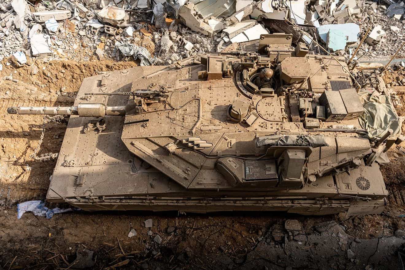An IDF tank during operations in the Gaza Strip, March 2, 2024. Credit: IDF.