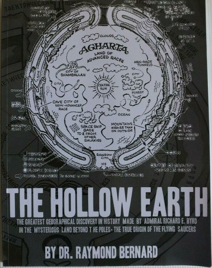 Cuốn “The Hollow Earth” (tạm dịch: Trái đất rỗng), năm 1964, của Richard Evelyn Byrd. (Ảnh: i.pinimg)