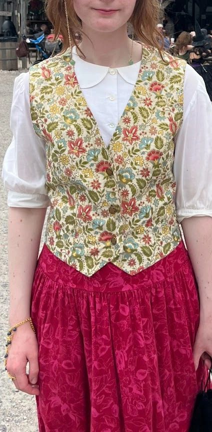 Mixing vintage handmade patterns, Liberty Print, and Laura Ashley