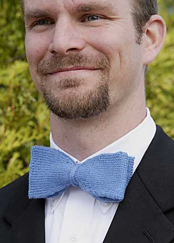 Free knitting pattern for bow tie and more knitting patterns for men