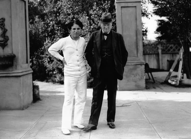 Чарли Чаплин и Уинстон Черчилль, 1931