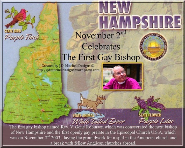 November 2nd Celebrates The First Gay Bishop