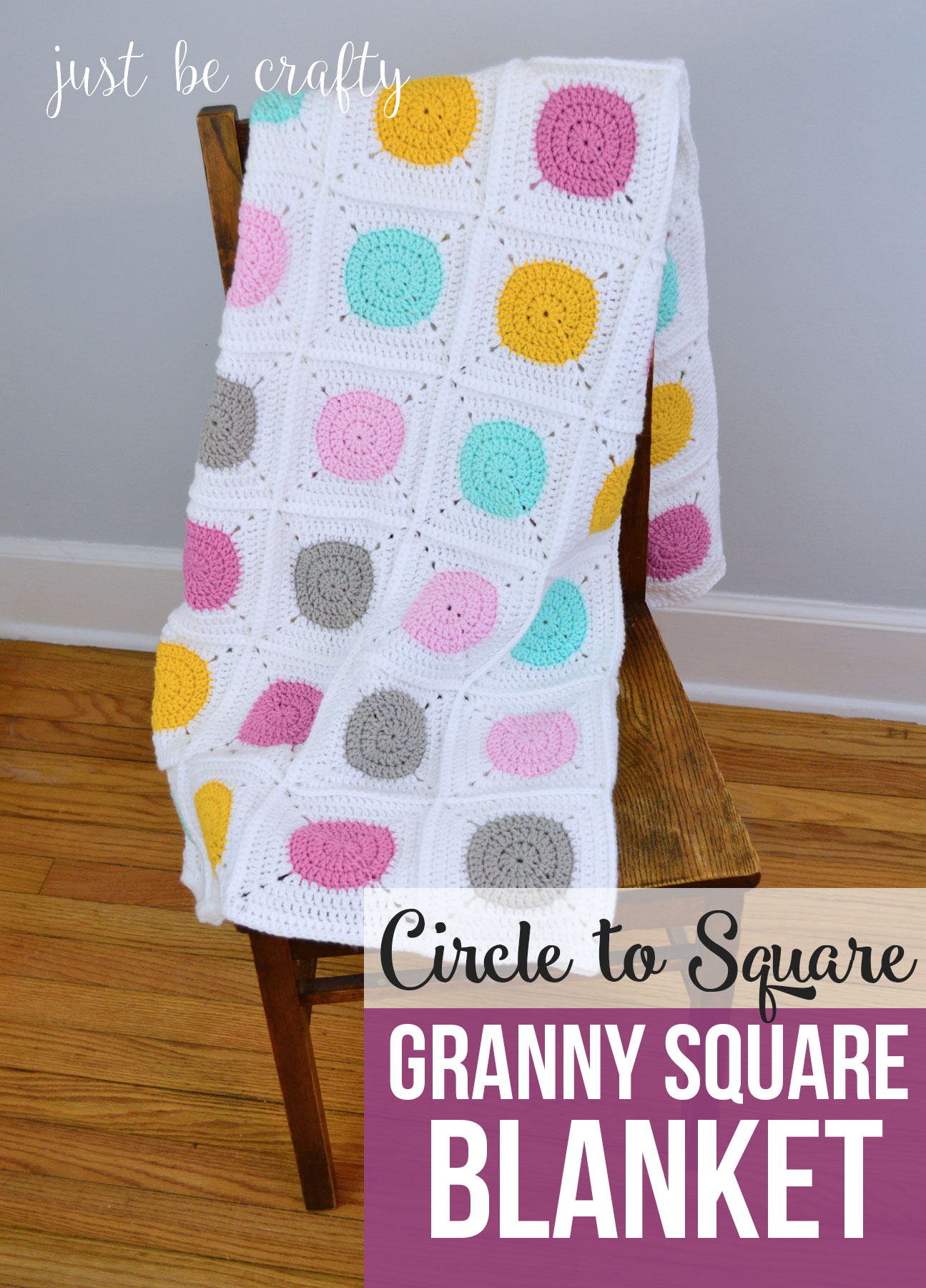 Circle to Square Granny Blanket