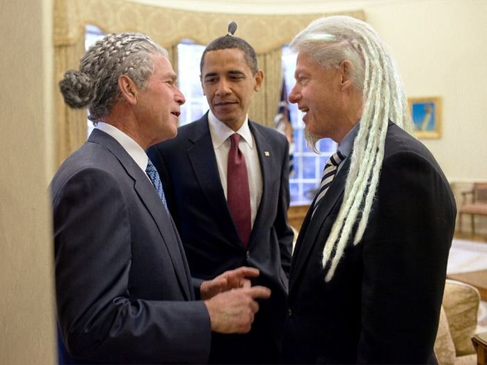 If famous politicians had strange haircuts