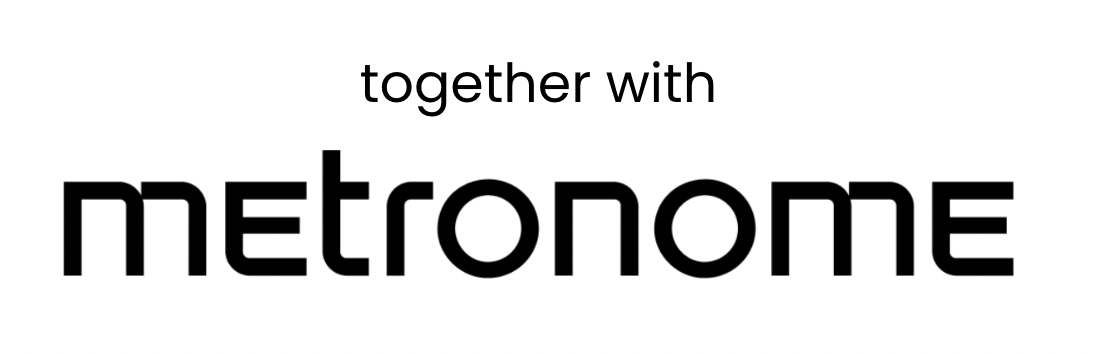 together with metronome logo