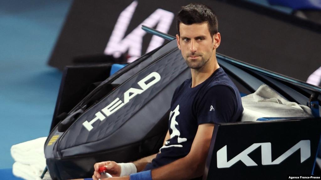 Novak Djokovic trong một buổi tập ở Melbourne hôm 14/1 trước giải Úc Mở rộng