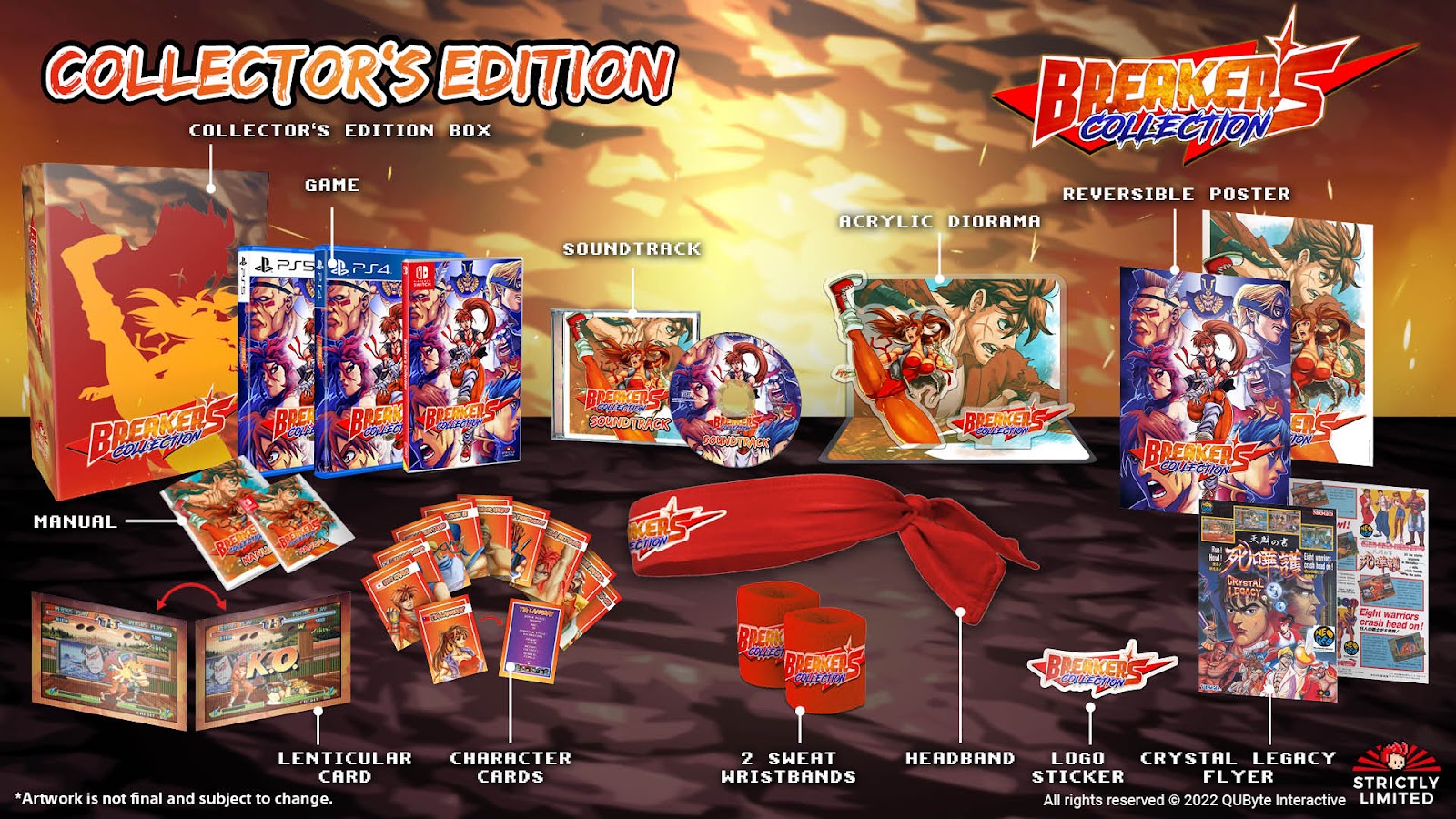 A picture showing the contents of a Collector's Edition pack!