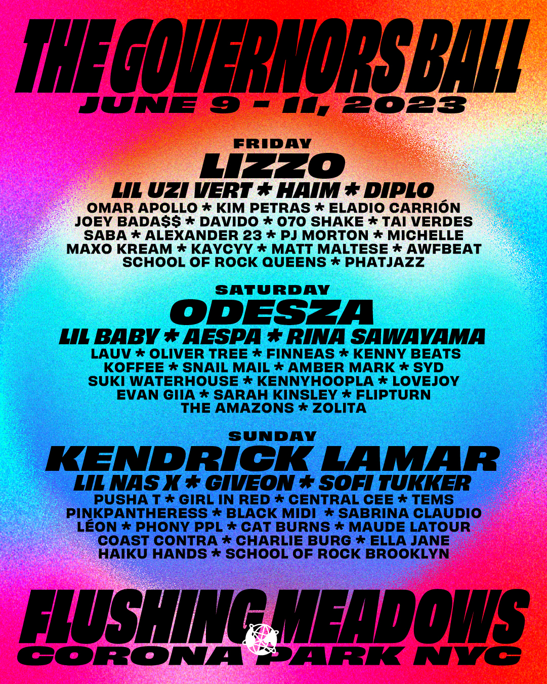 Governors Ball Music Festival 2023 Lineup + Move to Flushing Meadows Corona Park