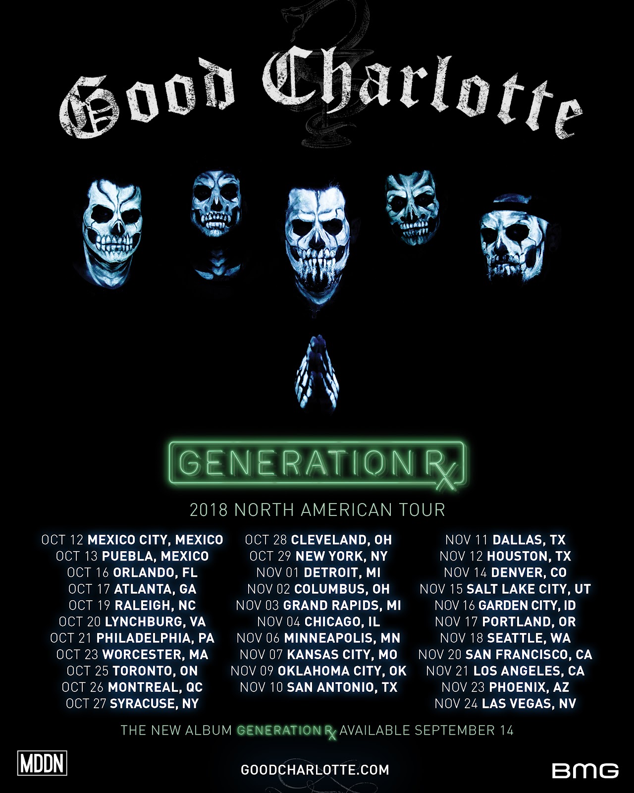 Håndbog med sig svinge Good Charlotte Announce North American Tour In Support Of Forthcoming  Seventh Studio Album Generation Rx - Side Stage Magazine