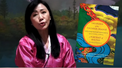 Vương Thái hậu Dorji Wangmo Wangchuck kể về trải nghiệm luân hồi của bà (Ảnh: chụp từ video)
