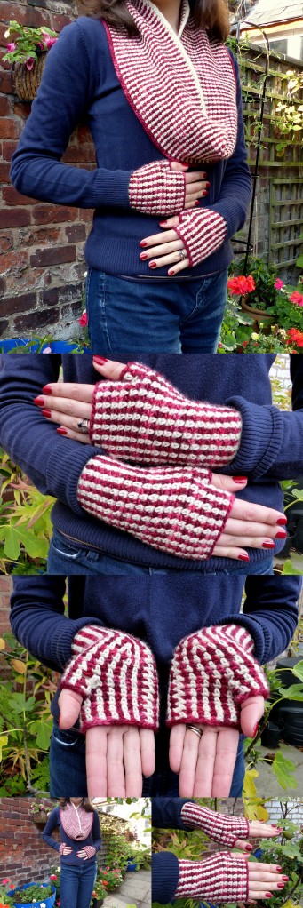 Linen Stitch Gloves and Cowl set - Free crochet patterns from Make My Day Creative