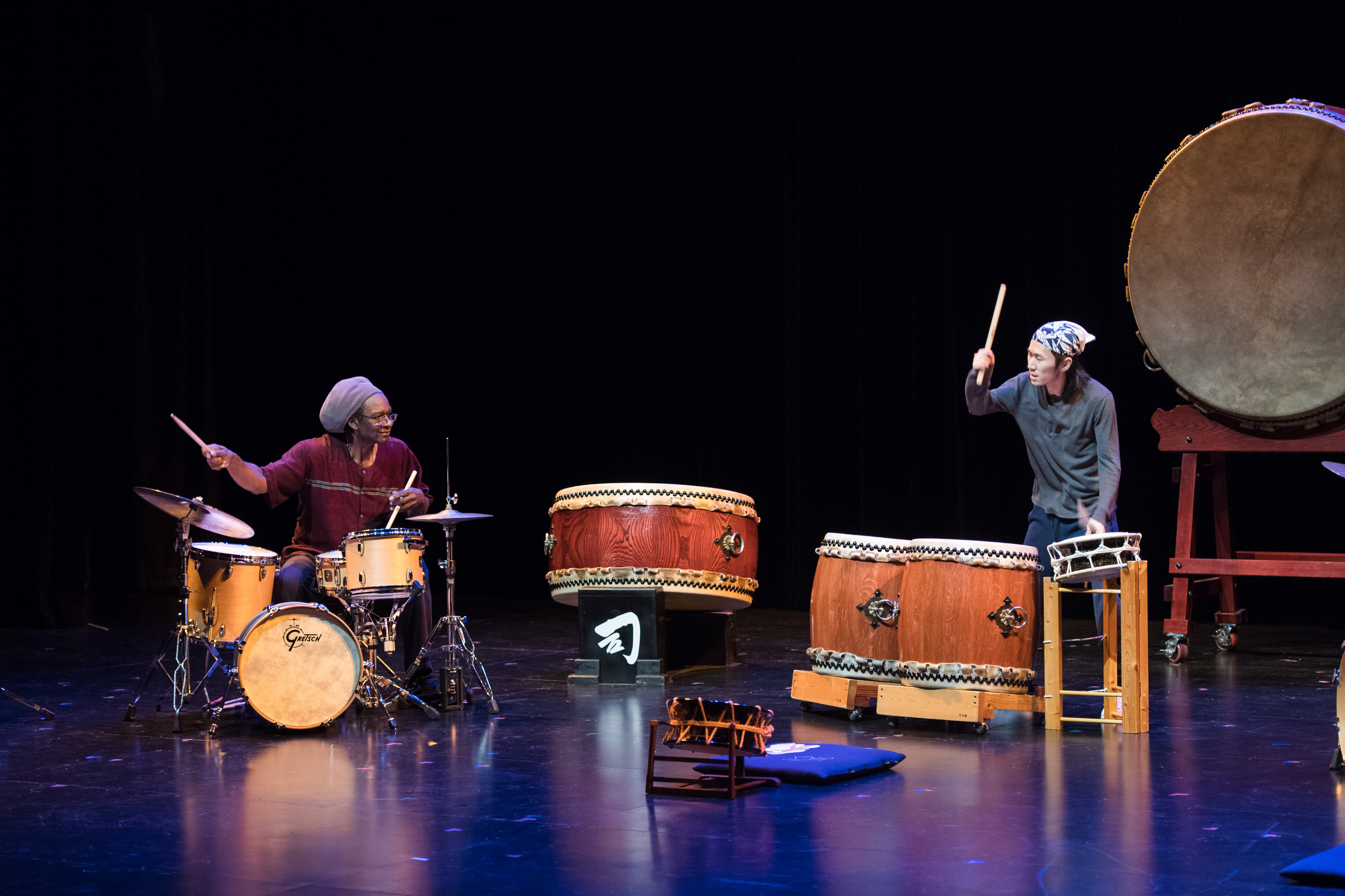 Hamid Drake in a Reduction Concert