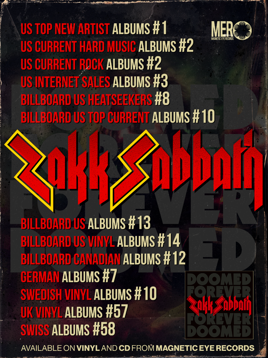 ZACK SABBATH flyer Global Charts