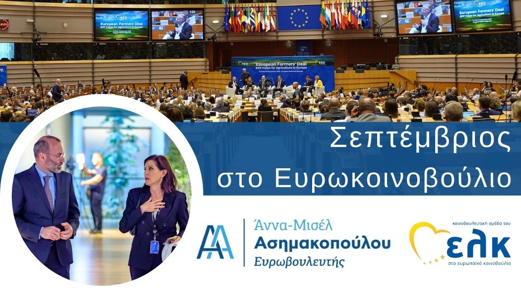 Άννα-Μισέλ Ασημακοπούλου | Σεπτέμβριος στο Ευρωκοινοβούλιο
