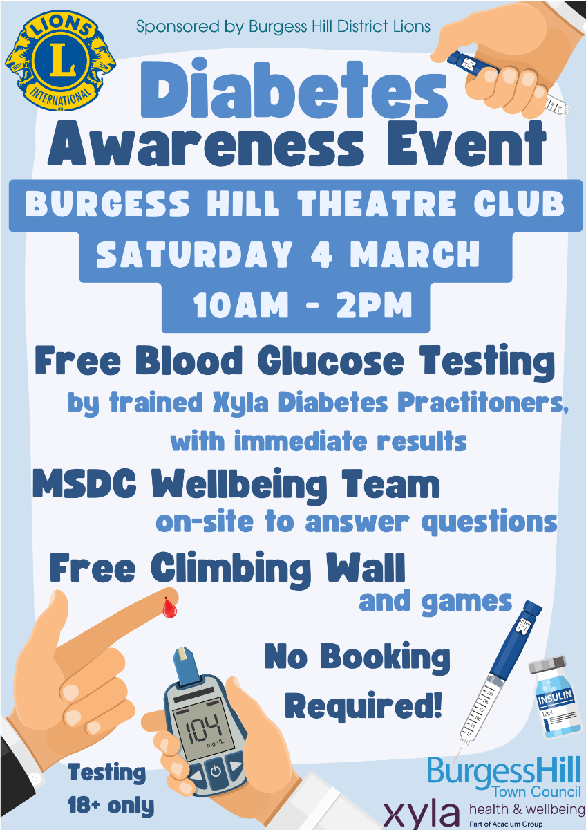 Diabetes Awareness Event Poster