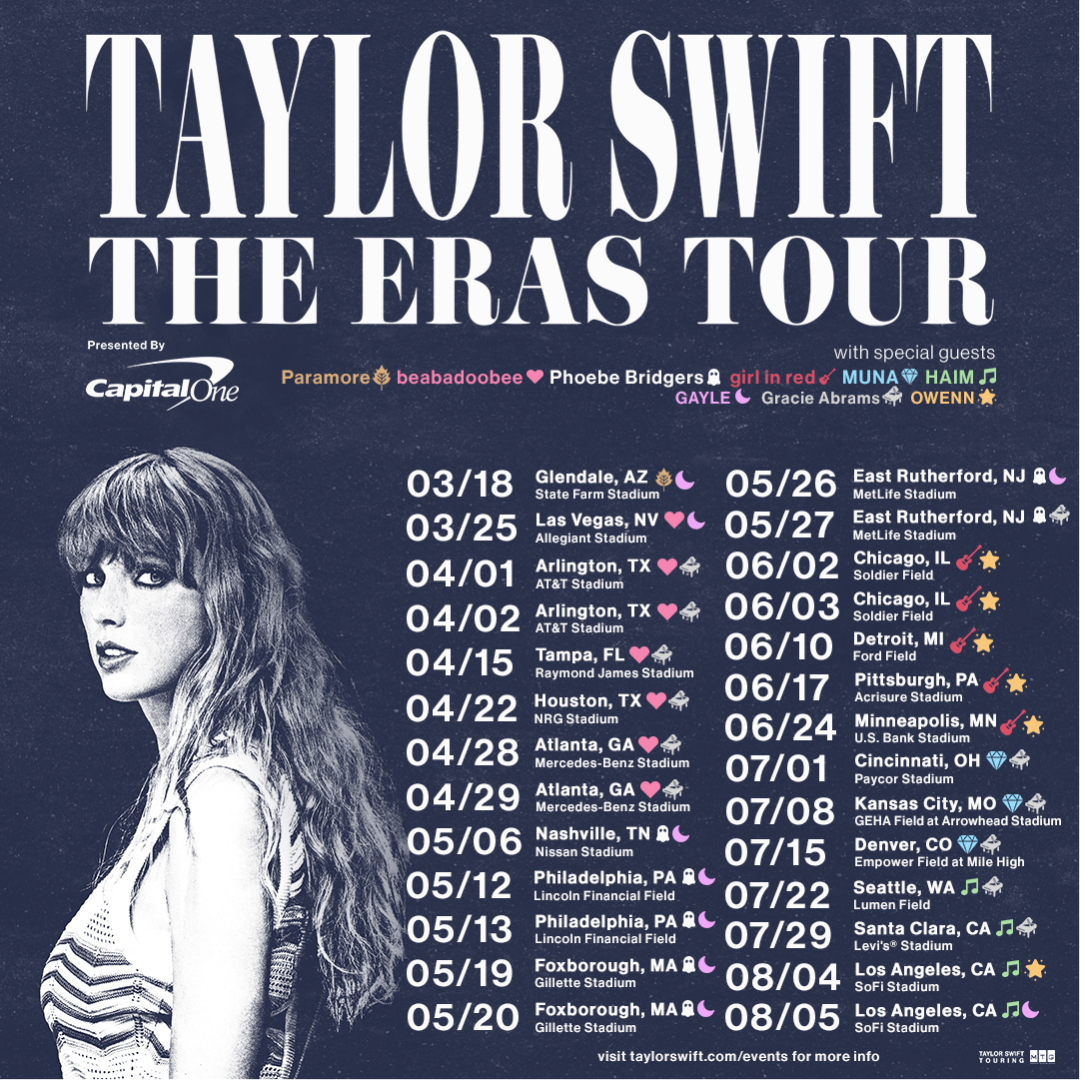 TAYLOR SWIFT | THE ERAS TOUR U.S. DATES ANNOUNCED