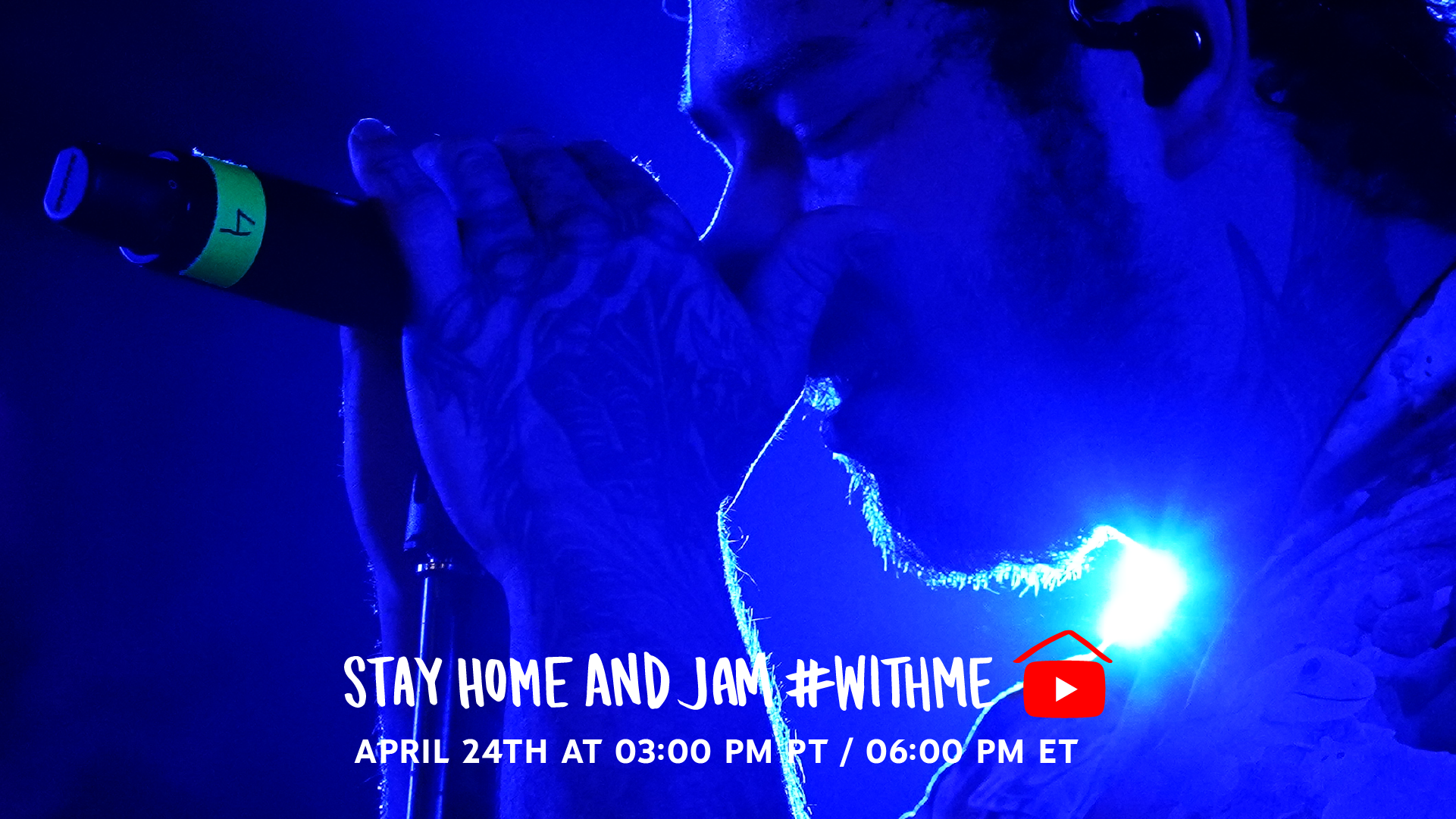 POST MALONE TO PERFORM NIRVANA-INSPIRED CONCERT VIA EXCLUSIVE YOUTUBE LIVESTREAM FRIDAY, APRIL 24th