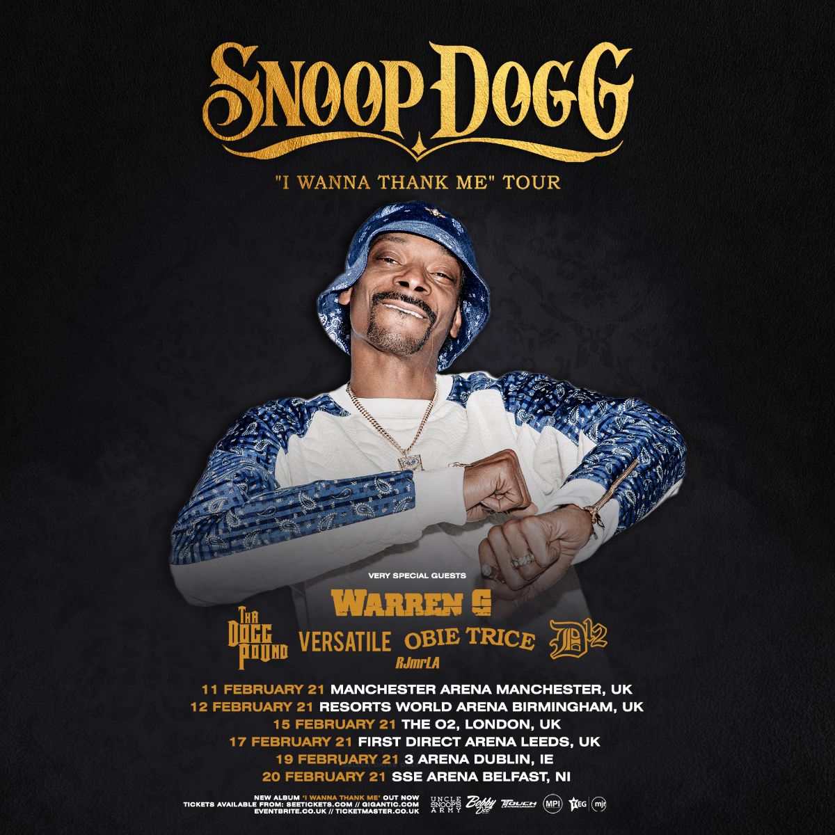 Snoop Dogg announces rescheduled UK & Ireland tour dates