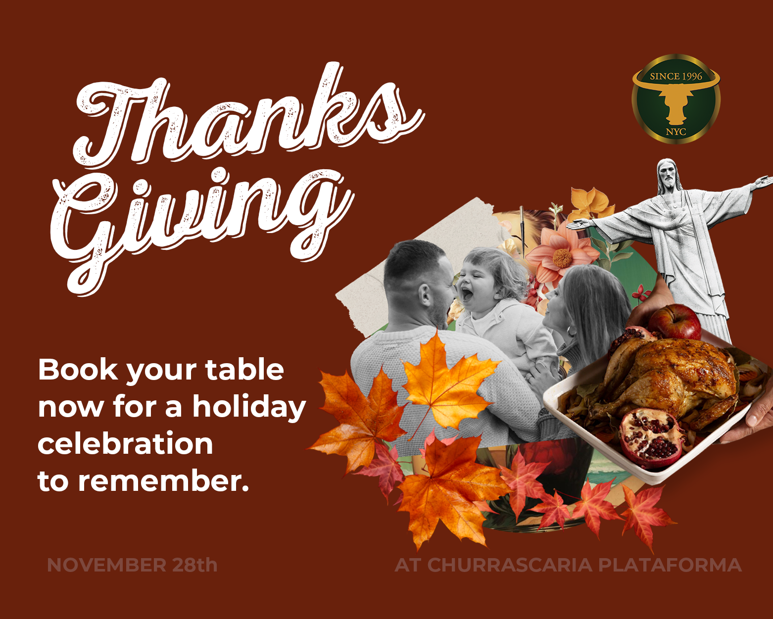 A picture of a Thanksgiving celebration