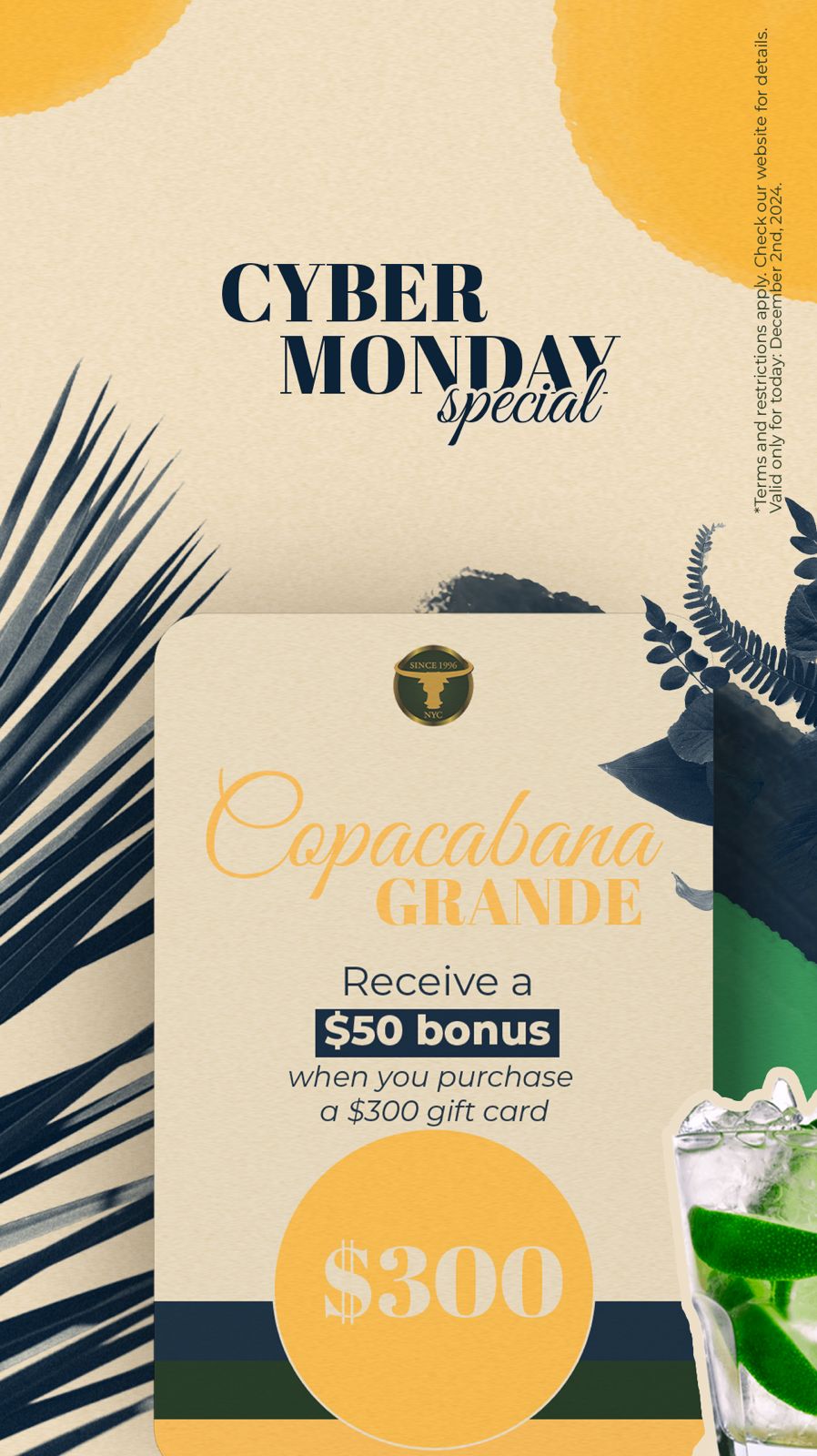 cyber monday special - Copacabana Grande