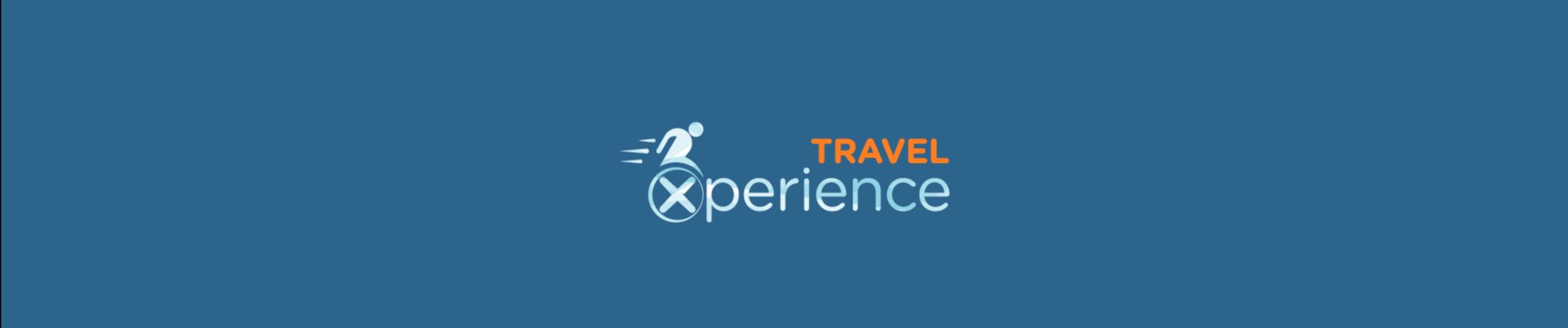 a blue background with the travel acceptance logo