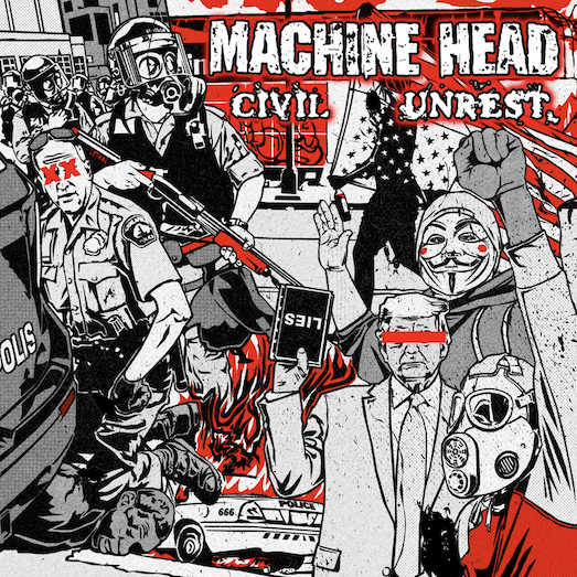 MACHINE HEAD DEBUTS SEETHING NEW LYRIC VIDEO FOR POLITICALLY CHARGED SINGLE "BULLETPROOF"