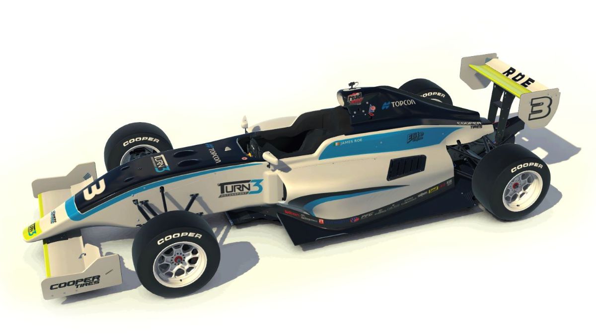 James Roe's #3 Topcon / Turn 3 Motorsport Indy Pro 2000 Race Car