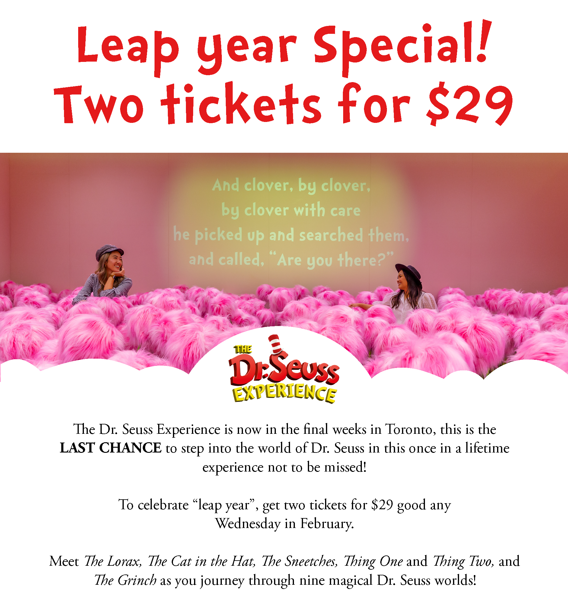 Dr Seuss Experience Two Tickets For 29 Wednesdays In Feb Only Redflagdeals Com Forums Dr Seuss Experience Two Tickets For 29 Wednesdays In Feb Only Redflagdeals Com Forums