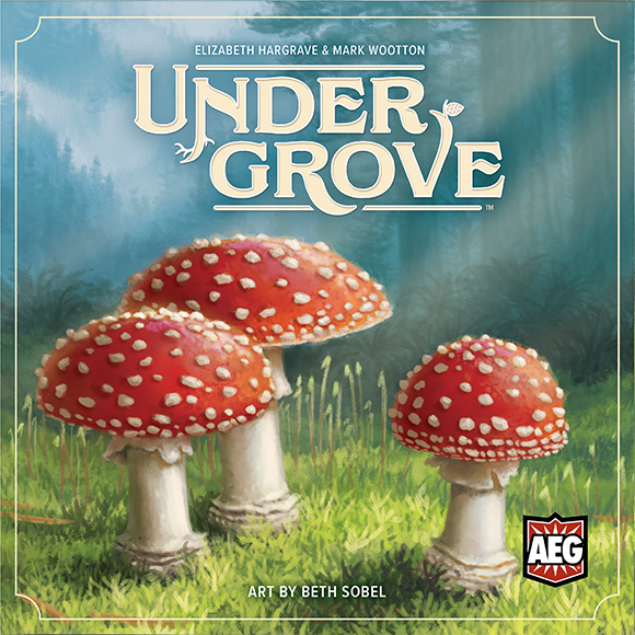 The Undergrove box cove, three red and white mushrooms under the shade of a douglas fir tree. 564xauto