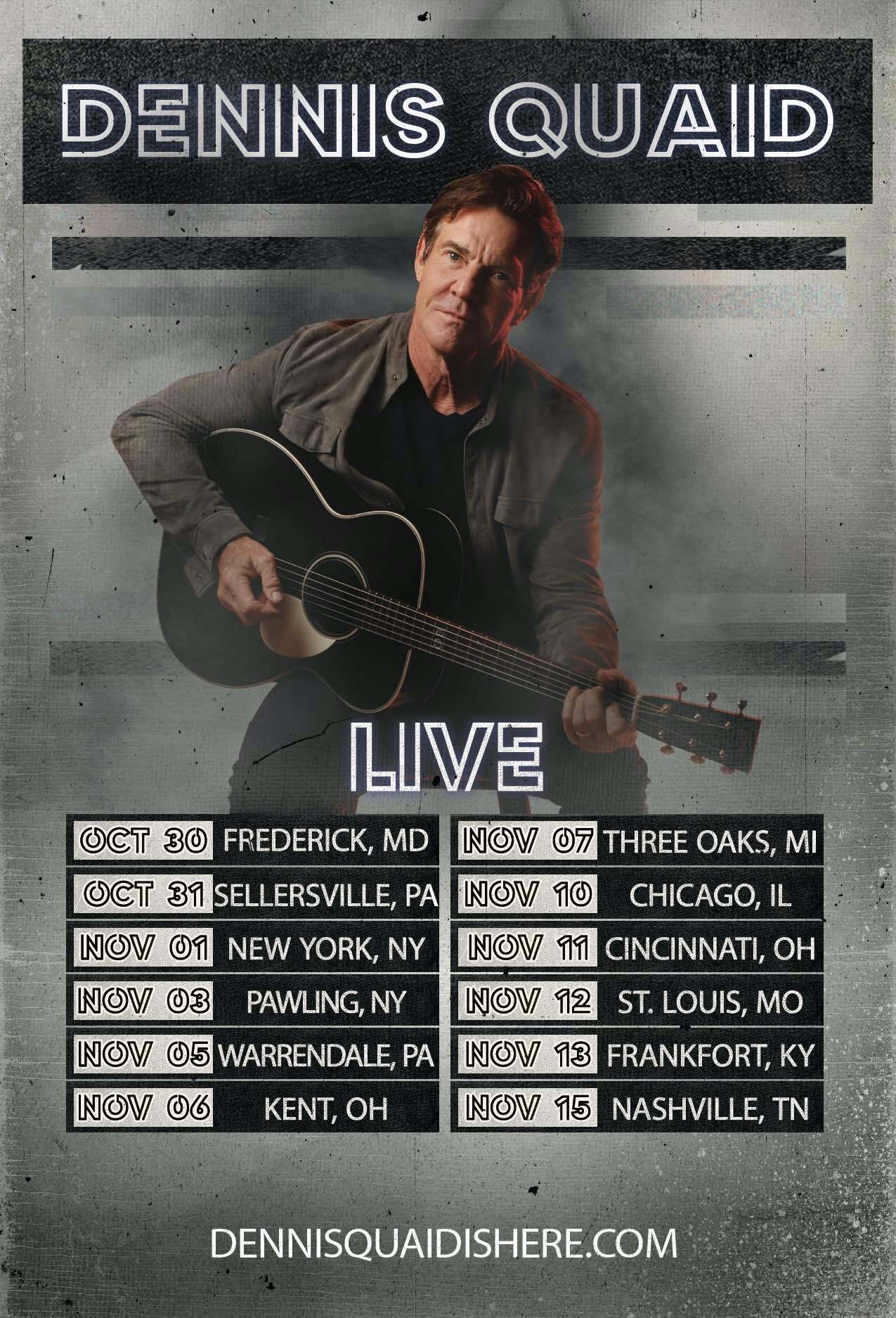 Dennis Quaid Announces Fall Tour and New Album Set for Release in 2022