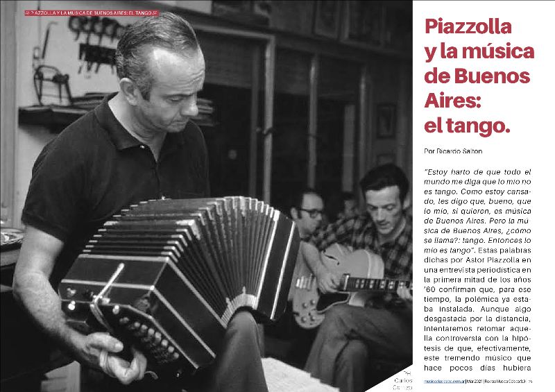 Piazzolla y la música de Buenos Aires: el tango