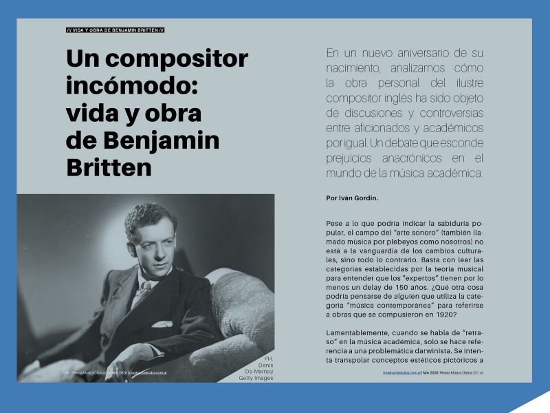 Vida y obra de Benjamin Britten