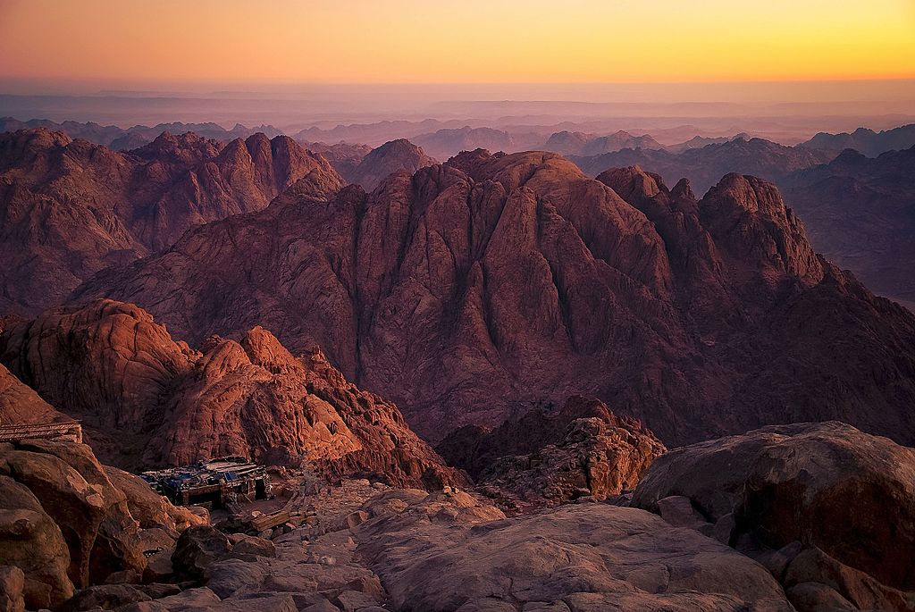 Mount Sinai, photo by Mohammed Moussa (Wikimedia)