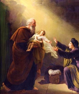 Elijah Reviving the Son of the Widow of Zarephath by Louis Hersent