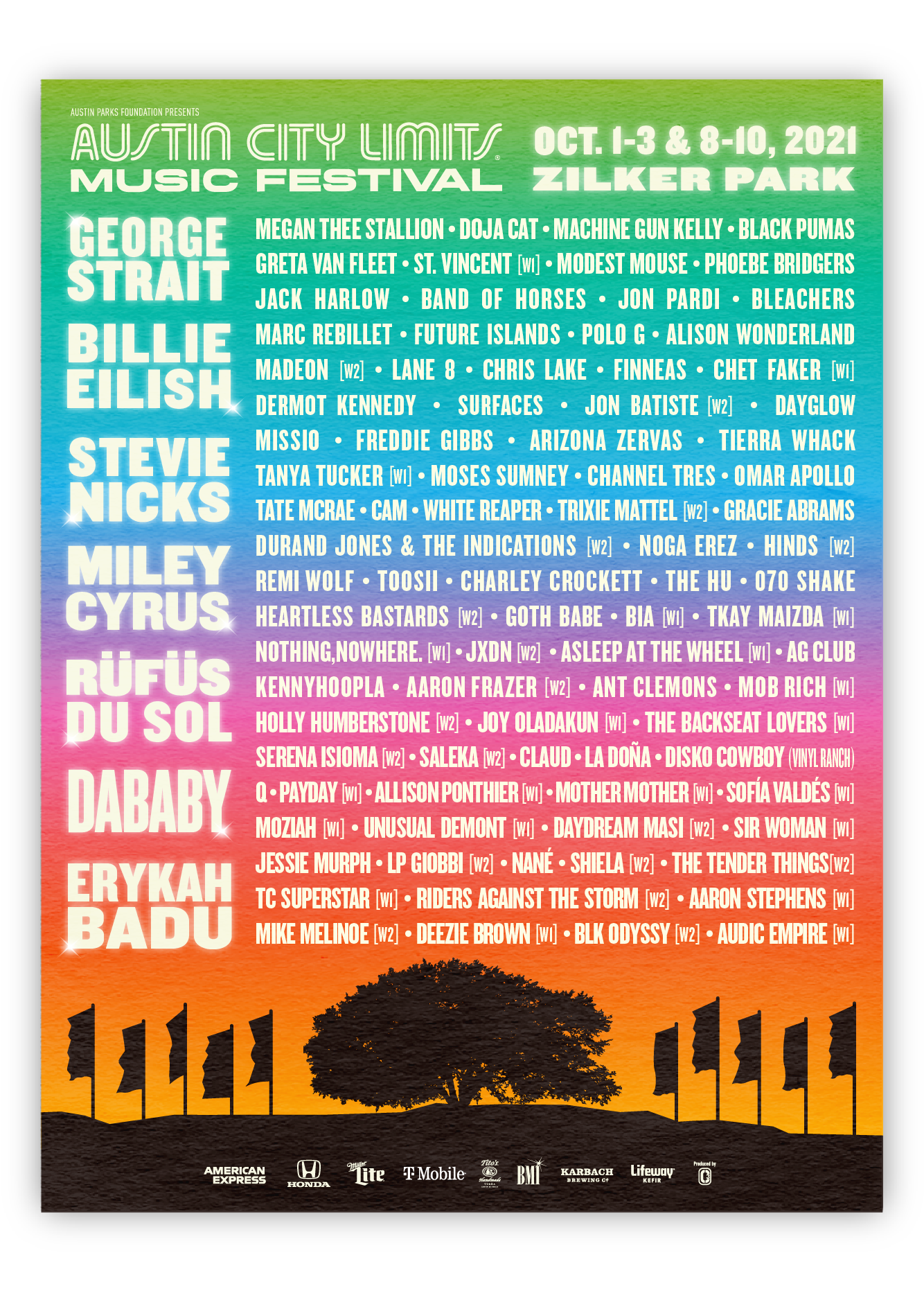 ACL Fest Lineup