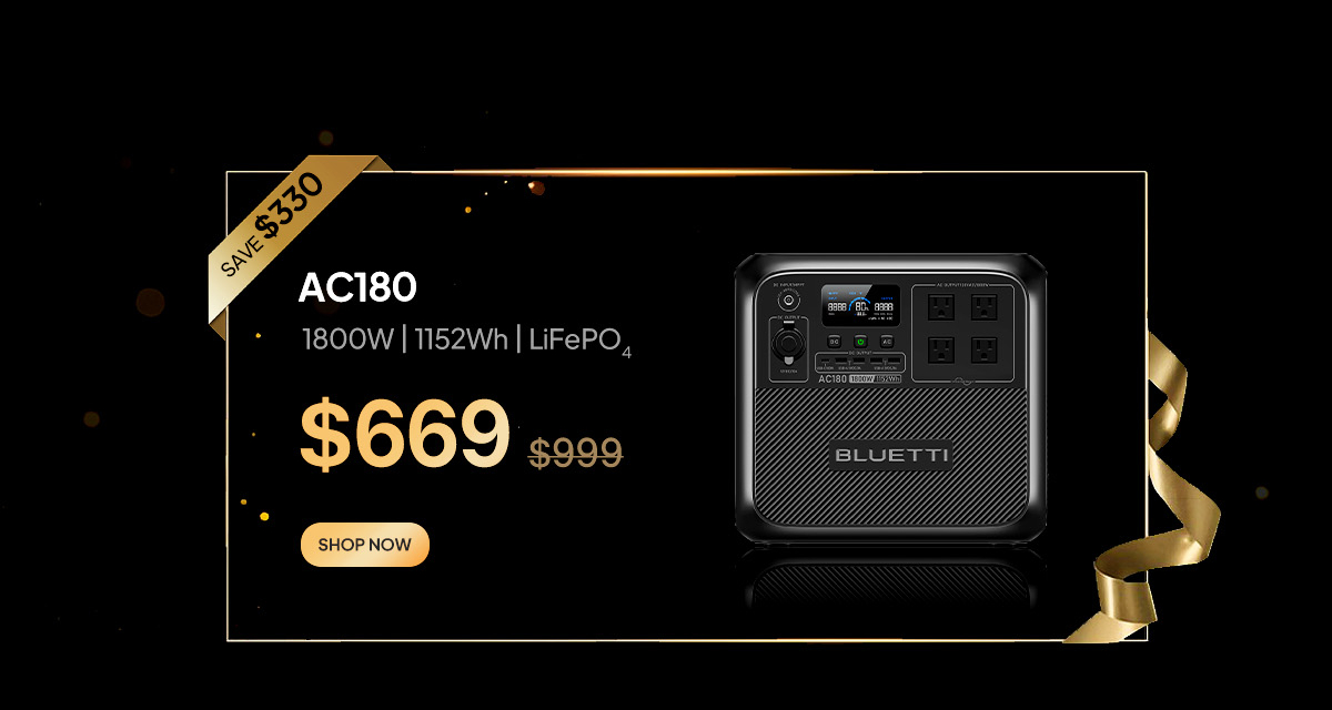BLUETTI ac180 Black Friday Sale 2023