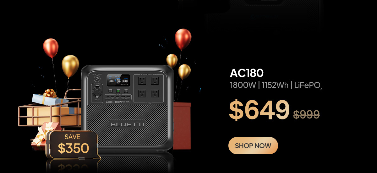 Bluetti AC180 Black Friday Sale