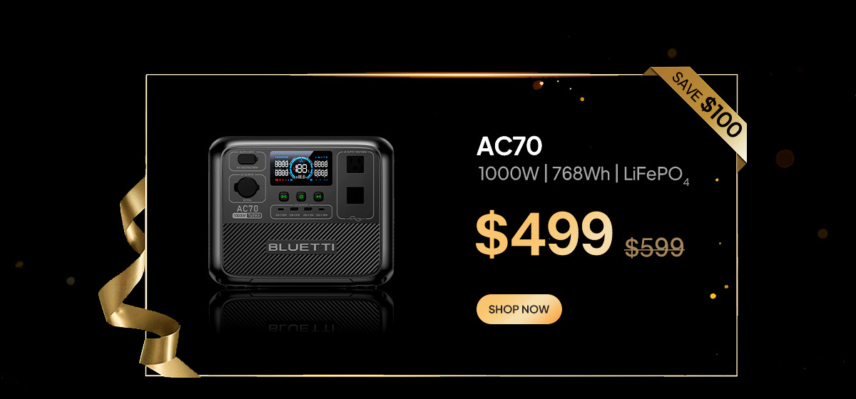 BLUETTI ac70 Black Friday Sale 2023
