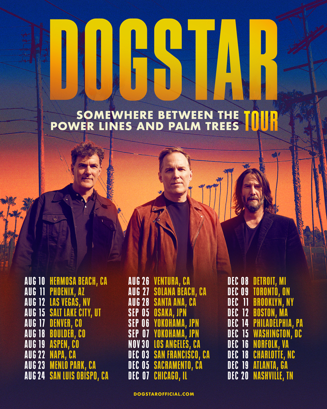 Dogstar Announces New Album - Somewhere Between the Power Lines and Palm Trees