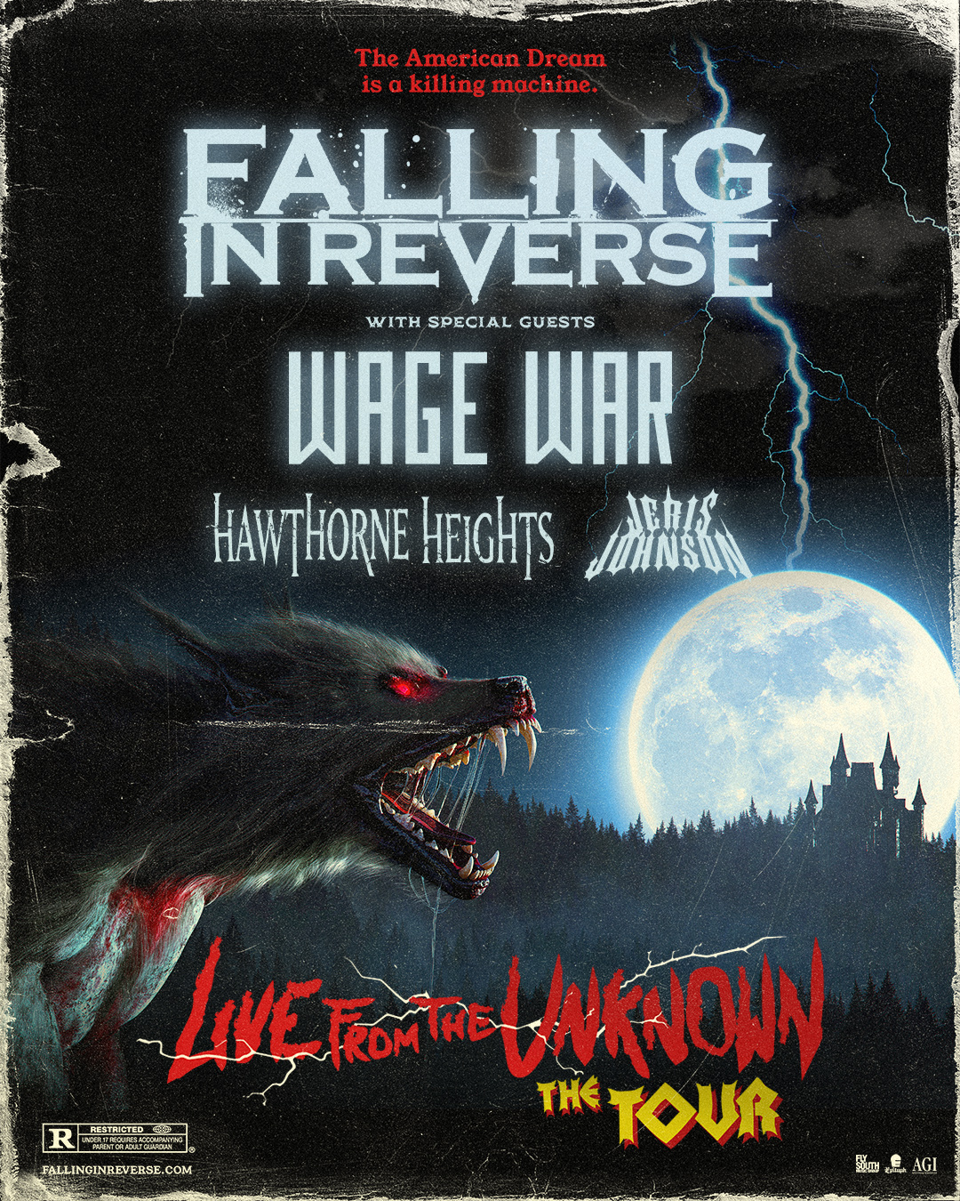 Falling In Reverse Announce "Live From the Unknown" Winter 2022 Headline Tour