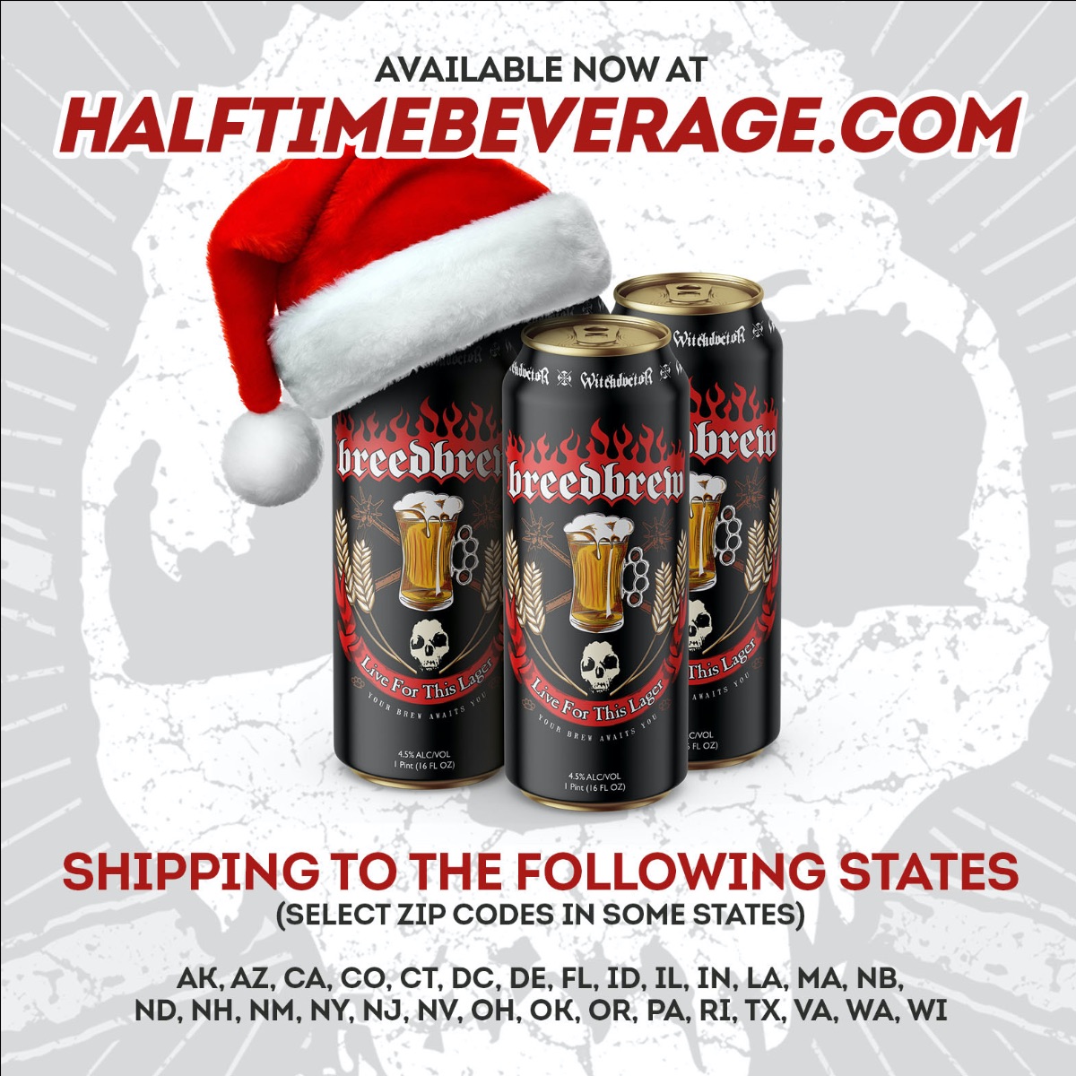 Hatebreed Team Up With Half Time Beverage To Make Live For This Lager More Widely Available