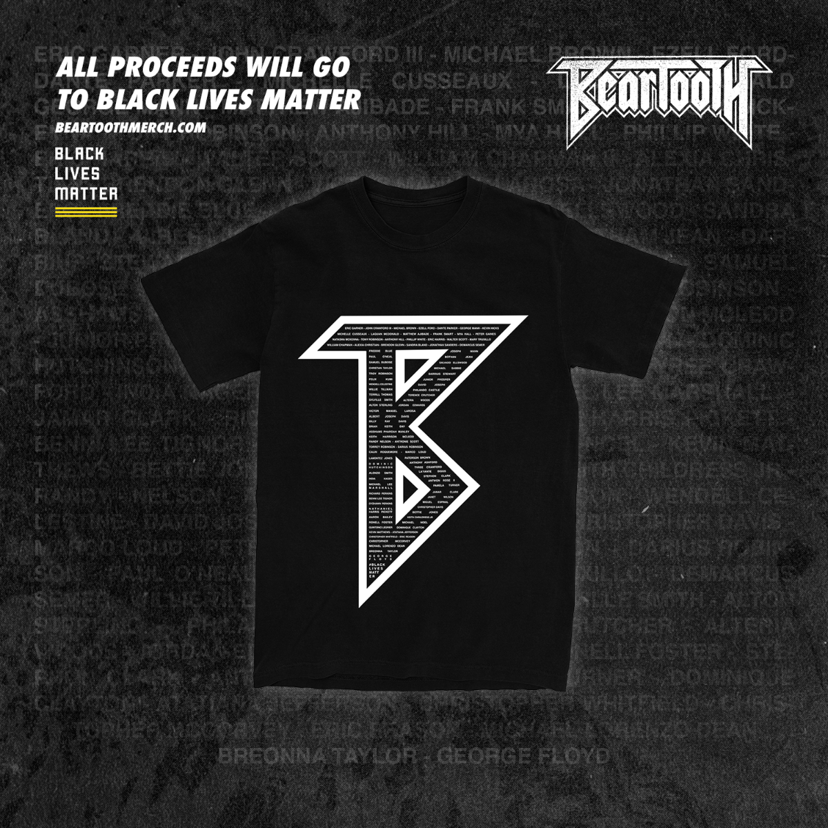 Beartooth Release Black Lives Matter T-Shirt, 100% Of Net Proceeds Donated