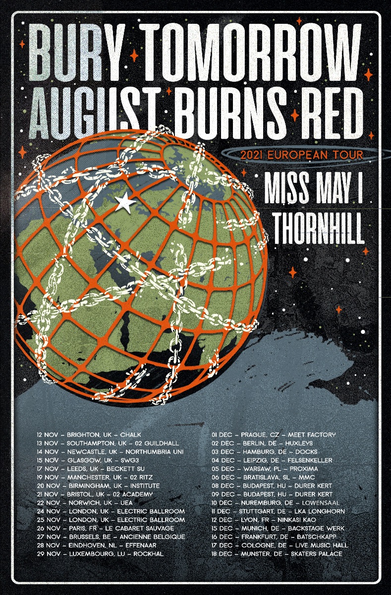 August Burns Red Announce Fall 2021 European Tour