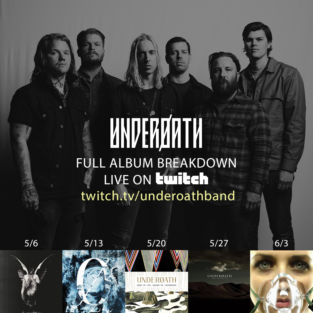 Here's The Deal For This Week's Underoath Twitch Series
