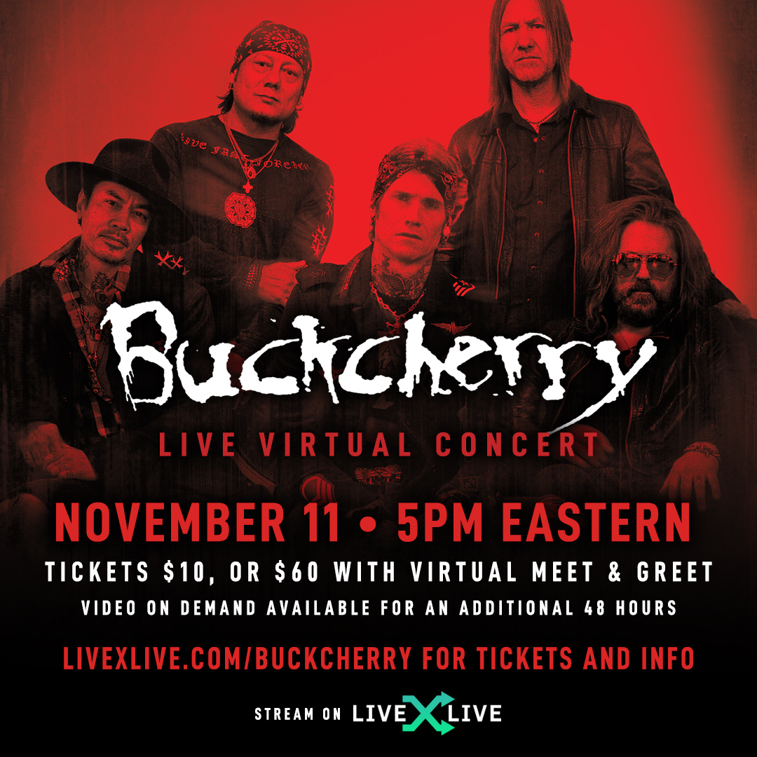 Buckcherry Live Concert Stream Premieres 11/11