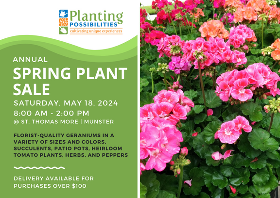 Saturday, May 18 Spring Plant Sale